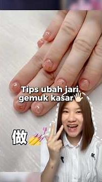 Tips ubah jari dari gemuk kasar jadi lentik ramping‼️ #jarilentik #aesthethicnails #douyin_china