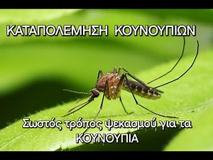 ΚΑΤΑΠΟΛΕΜΗΣΗ ΚΟΥΝΟΥΠΙΩΝ: Σωστός Τρόπος Ψεκασμού Για Τα Κουνούπια