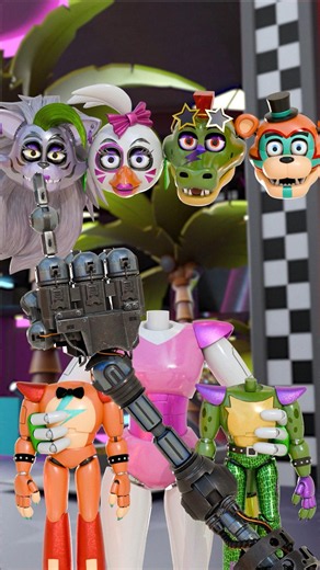 FNAF Glamrock Head Puzzle Challenge