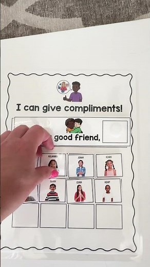 Complimenting Communication Strips For Your Classroom