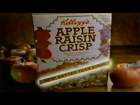 Kellogg's Apple Raisin Crisp Cereal TV Commercial (December 1985)