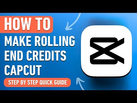 How To Make Rolling End Credits In CapCut Super Fast!