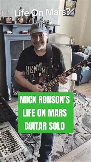 David Bowie, Life On Mars Mick Ronson's Guitar Solo Cover ##mickronson #davidbowie n #lifeonmars
