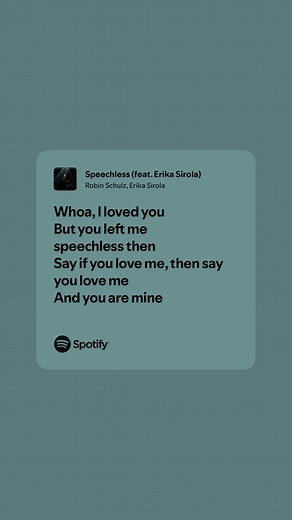 Emotional Sounds: Speechless by Robin Schulz ft. Erika Sirola