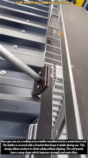Safe Rooftop Ladder Installation