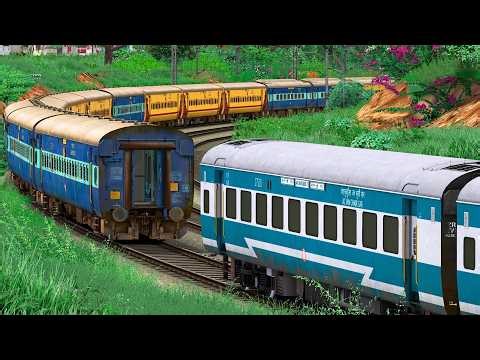 ICF UTKRISHT ICF JANSHATABDI COACH | BUMPY RAILROAD | RAILWORKS | INDIAN TRAIN SIMULATOR GAMEPLAY