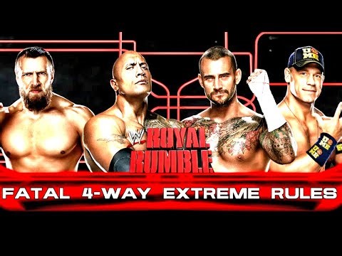 WWE 2K14 The Rock vs John Cena vs CM Punk vs Daniel Bryan