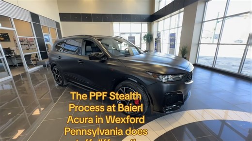 Baierl Acura offer PPF and includes Stealth Versions. #BaierlAcura #PPF #Stealth #Acura