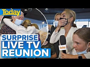 Reporter surprised on live TV with emotional reunion | Today Show Australia