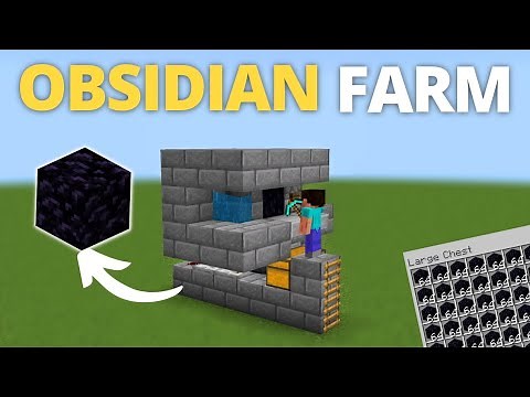Minecraft Easy Obsidian Farm 1.19 (Bedrock & Java)