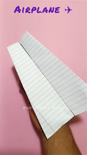 How to make Airplane using note book paper | Diy note book paper Airplane | Origami Airplane ✈️