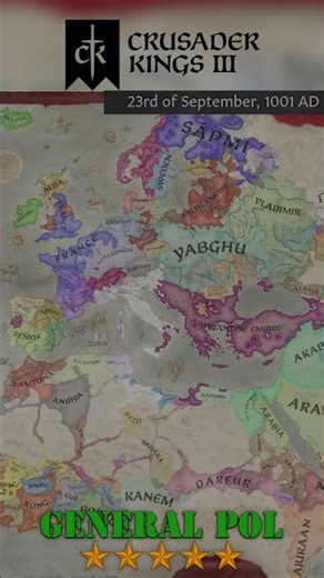 CK3 Shattered World Europe timelapse | All baronies are independent
