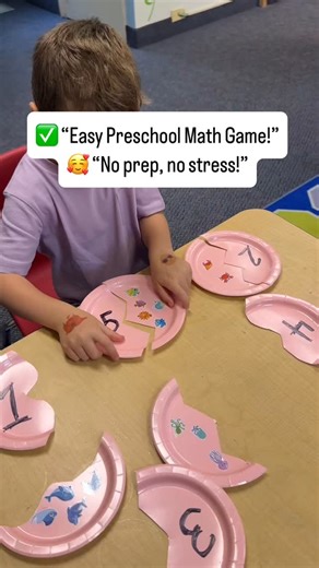Danielle Lindner/Parenting Coach | 🧠 Sticker Counting Hack for Toddlers! 🥰 This easy plate game is a total win for number practice and fine motor skills! Just write a number... | Instagram