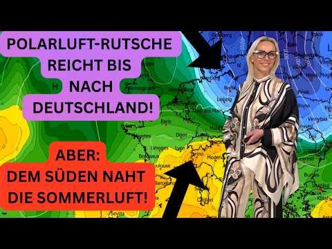 Polar air mass hits Germany! But behind the Alps, warm subtropical air is already pushing in.