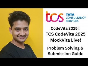TCS CodeVita 2025 MockVita Live | Problem Solving & Submission Guide #coding #tcs #update #contest
