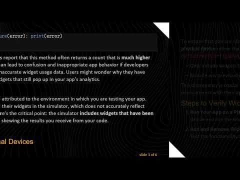 How to Determine Widget Usage on iOS 14: A Swift Guide