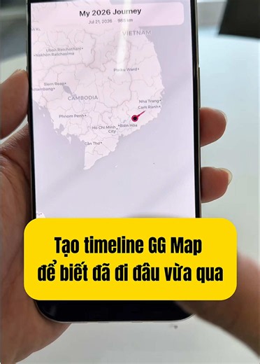 Cách tạo trend bật timeline trên GG map để biết bạn đã đi đau trong thời gian vừa qua để up lên MXH