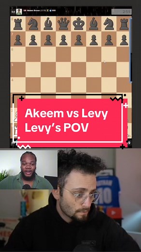 Akeem vs GothamChess (Levy POV) - #chess #chesscom #chesstips | chess game