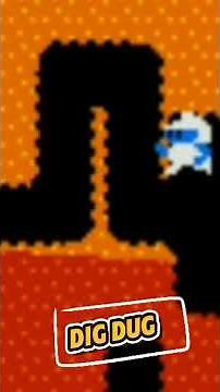Classic Arcade Game DIG DUG - 1982 - NAMCO #retro #1980s #retrogames