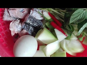 របៀបធ្វើ(សម្លម្ជូយួន) cambodia soup recipe (samlor majuyoun)