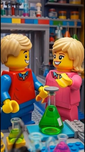 Lego Lab Adventure: Stopping the Villain! 😱