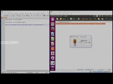 Share Clipboard and Drag'n'Drop between VirtualBox guest Linux and host Windows