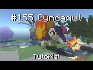 How to build a Pokémon Cyndaquil in Minecraft (Tutorial)