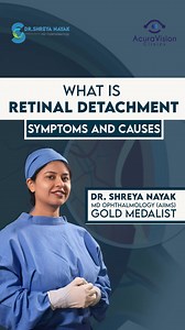 👁✨ Understanding Retinal Detachment: Keep an eye out for symptoms like floaters and blurred vision. Knowledge is key to preserving your sight! Retinal Detachment Symptoms: 1. Sudden Onset Floaters: Appearance of specks or spots that drift across your vision. 2. Flashes or Lightning Streaks: Sudden bursts of light, often in the peripheral vision. 3. Blurred Vision: Vision becomes distorted or hazy. 4. Partial Vision Loss: Sensation of a curtain-like shadow blocking part of your sight. Causes of 