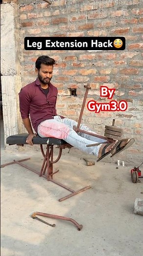 DIY Leg Extension Machine at Home! 🏠💪 #GymHack