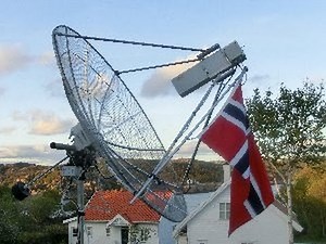 HB9Q Calling CQ on the 23cm band on moonbounce.