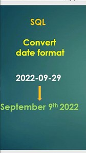 SQL | Convert date format to Full descriptive ordinal format #shorts