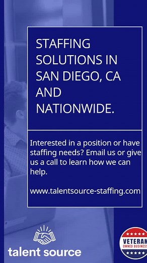 Welcome to Talent Source, a distinguished veteran-owned business with extensive staffing experience.