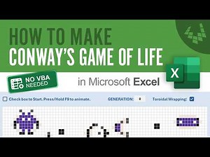 Make Conway's Game of Life in Excel
