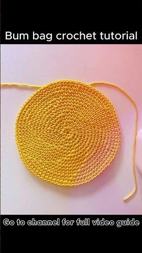 Crochet bum bag fanny pack #crochettutorial