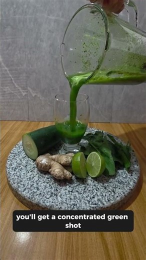 Fat Burning GREEN SHOT! 🔥 SPINACH, CUCUMBER & GINGER