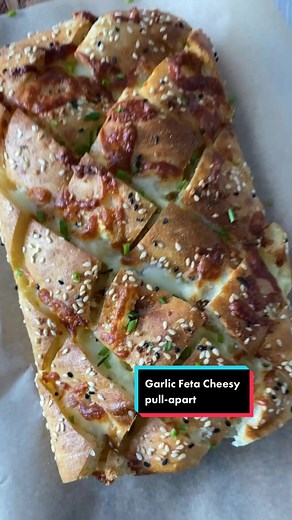 Cheesy Garlic Feta Turkish Bread Recipe