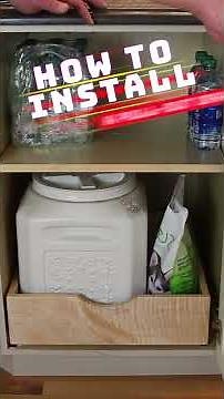 The SECRET to effortless Organization - Install a pullout shelf in your kitchen!