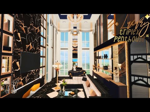 Luxury triplex penthouse | NOCC | Stop Motion | Base game | Sims 4