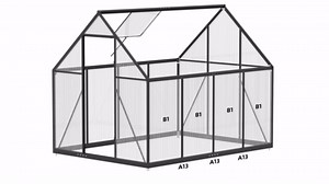 Amazon.com : 8 ft x14 ft Aluminum-Framed Polycarbonate Greenhouse, Heavy Duty Polycarbonate Greenhouse with Quick Setup Structure and Roof Vent, Large Enhanced Aluminum Green House Kit for Outdoors : Patio, Lawn & Garden