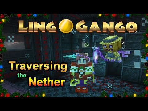 Minecraft: Linggango v5.4(Ep. 18)Enchanting Marty,Exploring the Nether - Looking for Blazes