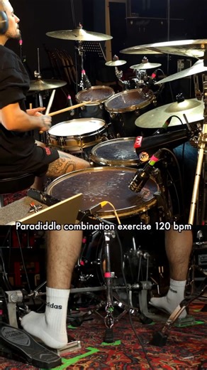 Paradiddle exercise 120 bpm #drummer #drums
