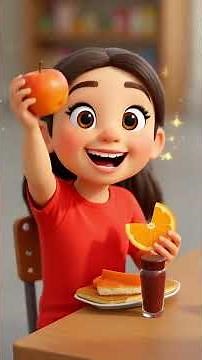 🍱 Healthy School Lunch Story | Eat Smart at School 🧠💪 | 3D Cartoon Kids Learning Video