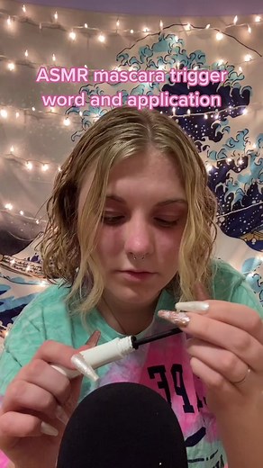 ASMR mascara trigger word! u guys love this one :) #asmr #asmrvideo #asmrtiktok #fyp #relax #sleep #satisfying