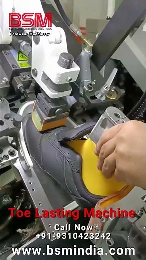 Toe Lasting Machine - Shoe Lasting Machine - Industrial Shoe Machinery - Footwear Production Machine