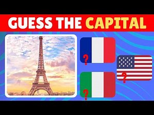 Guess the 100 Capitals! (Easy to Extreme) 🌎 Geography Quiz