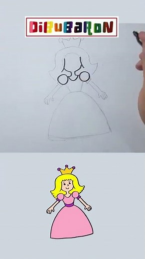 Dibujando una princesa | Dibujos faciles