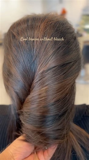 Cool brown balayage by Aman Yyc hairstylist #trendyhairdecision