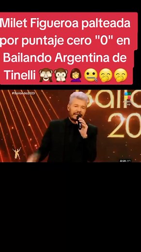 Cero '0' Puntaje de Milet Figueroa en Bailando Argentina