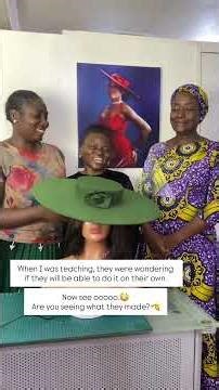 Boater hat class work came out more beautiful than I expected. I am proud of you 🤩