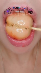 146K views · 1.7K reactions | ASMR Satisfying Eating Marzipan Peach  #asmr #asmreating #satisfyinglips | Satisfying Lips | Facebook